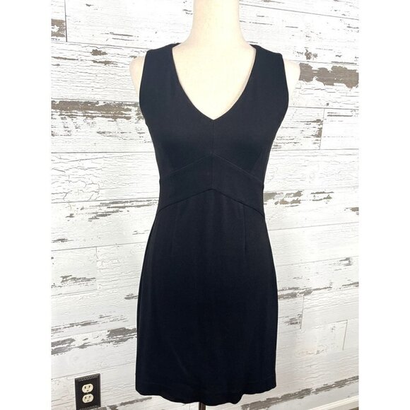 CABI Edie Black Ponte Knit Sleeveless Sheath Dress Size XS #3341 - Picture 2 of 5